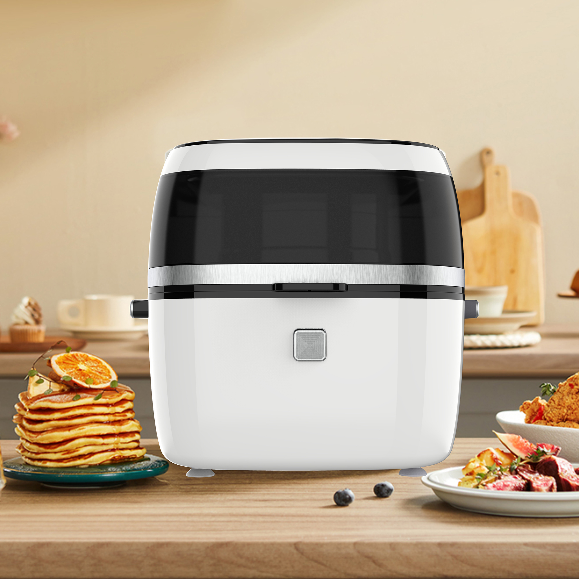 2022 Top Touch Panel Justerbar temperatur Electric Air Fryer Cooking Machine Yyzg-650A